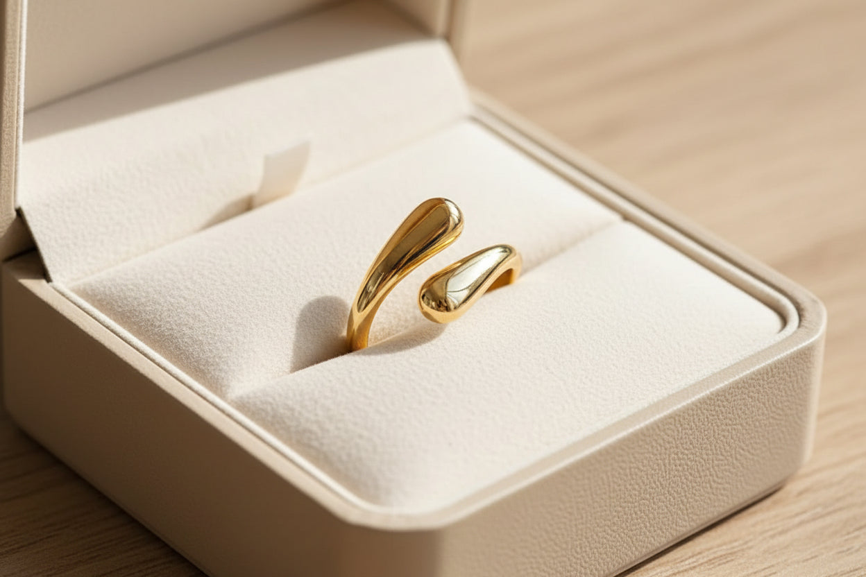 Ringe Gold Silber Für Damen Frauen Edelstahl Ringe Wasserfeste Verstellbare Statement Goldene Stapelringe Daumenring Fingerring Ehering Modeschmuck Geschenk Teenager Mädchen